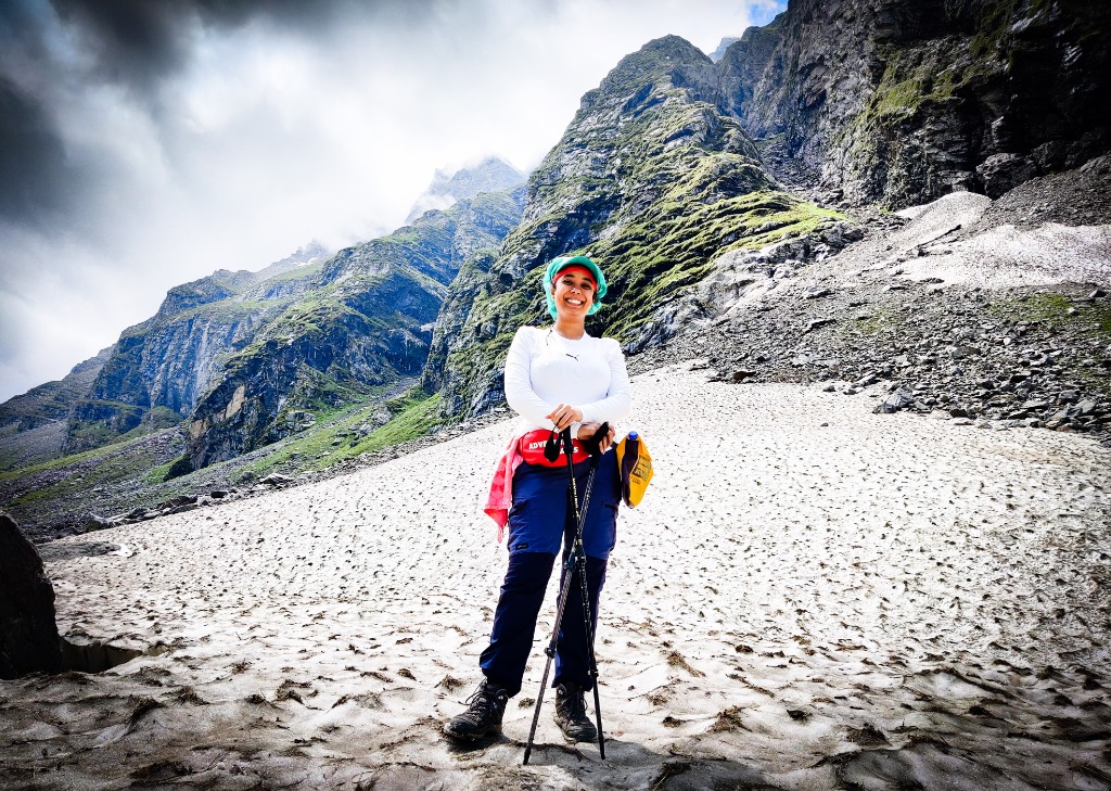 Snow Trek with Trekking Poles